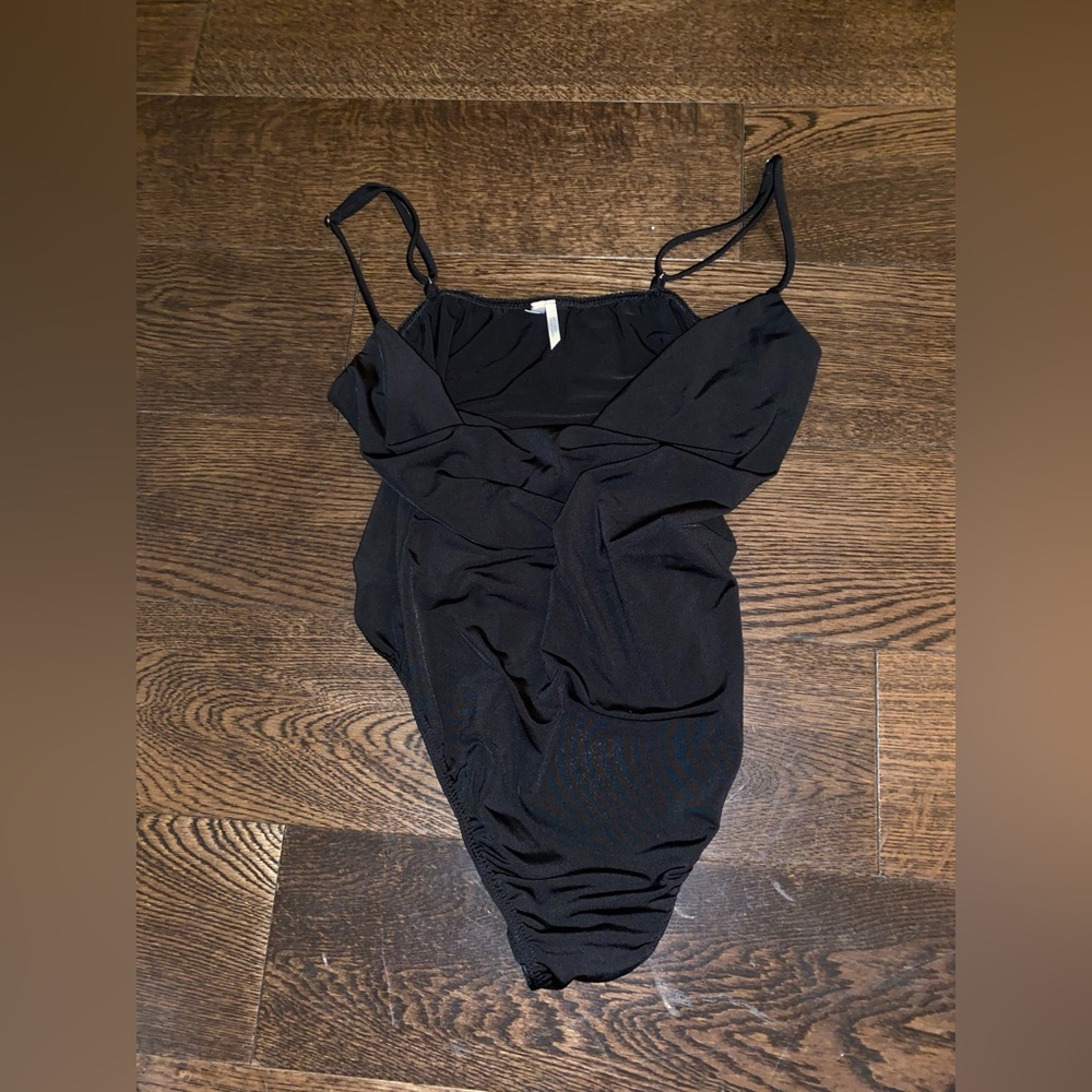 Black cowlneck Bodysuit from Out and Under (urban outfitters)